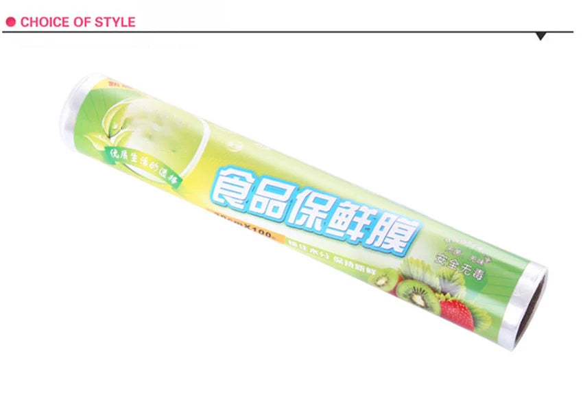 1PC PE Household Disposable Food Cling Film Food Plastic Wrap For Kitchen Refrigerator Vegetable Fruits Food Cling Wrap 30cm*20m