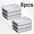 6pcs Stainless Steel Food Storage Container Large Capacity Suitable for Vegetables Fruits Fresh Meat and Various Foods
