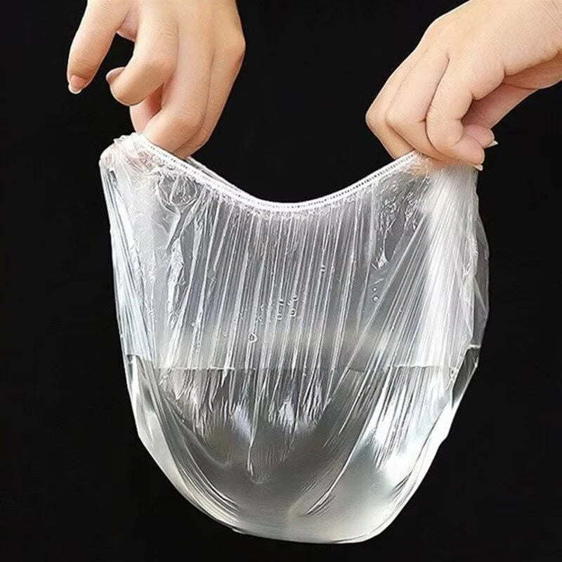 Disposable Food Cover Food Grade Plastic Elastic Food Lids Wrap Bags Refrigerator Fresh-keep Bag For Fruit Vegetable