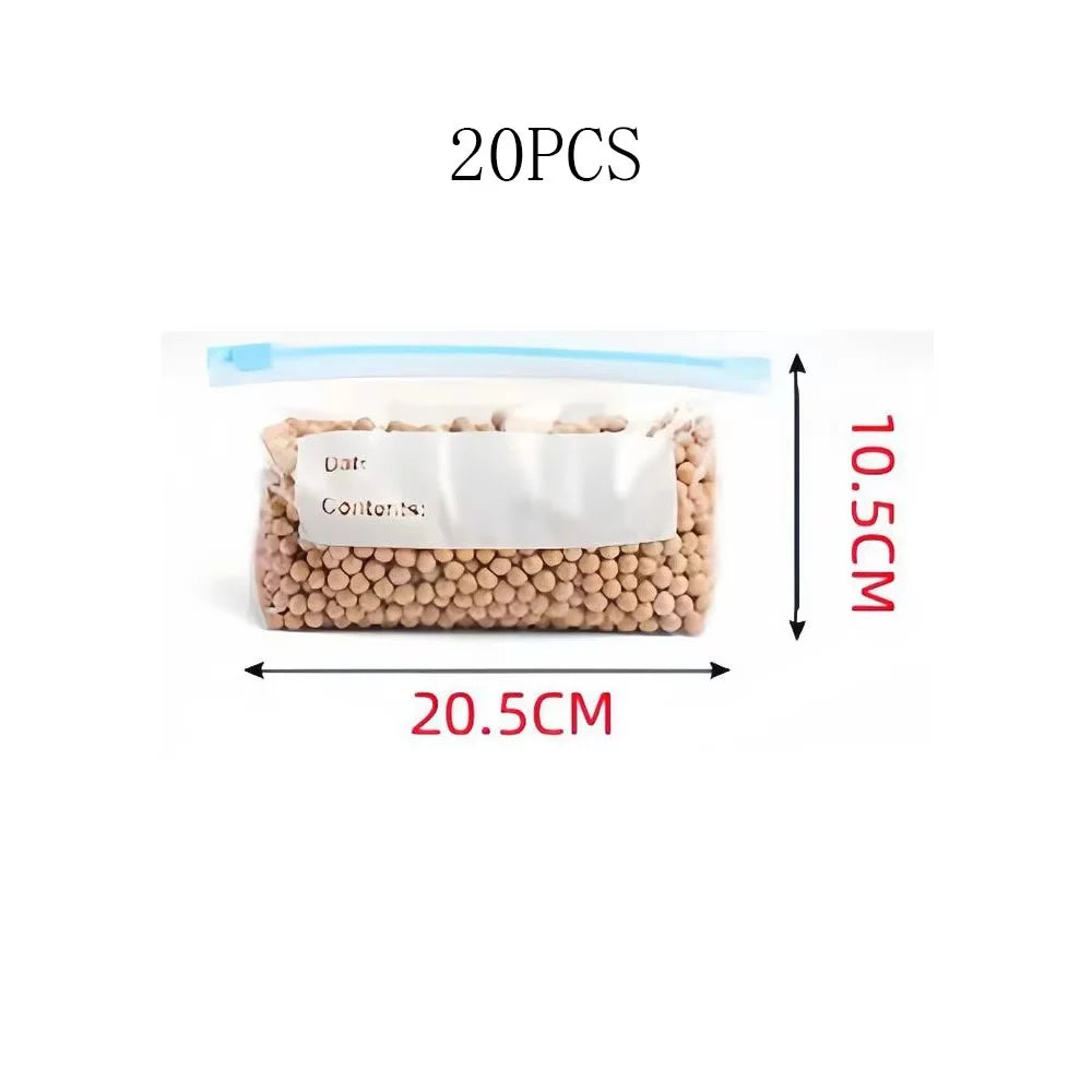 Food Storage Bags BPA-free Freezer Bags Leak-proof Reusable Fresh Bag Ziplock Storage Bags Seal Bags