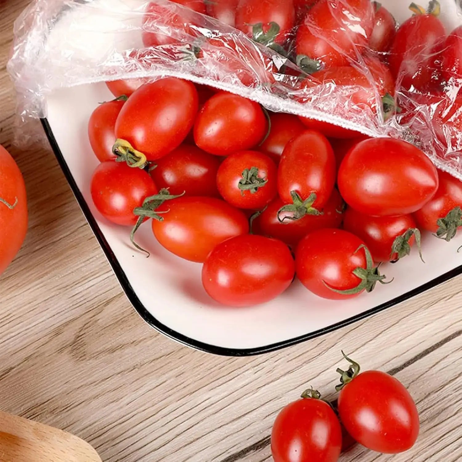 Food Grade Cover Dust Elastic Plastic Clear Saran Wrap Vegetable Fruit Fresh-keeping Storage Bag Kitchen Organizer Cling Film