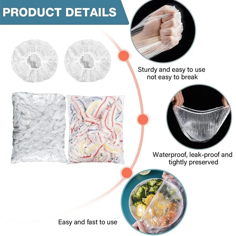 Food cover bags kitchens accessories nylon cover with rubber for food storage bags kitchen storage boxes food cover disposable