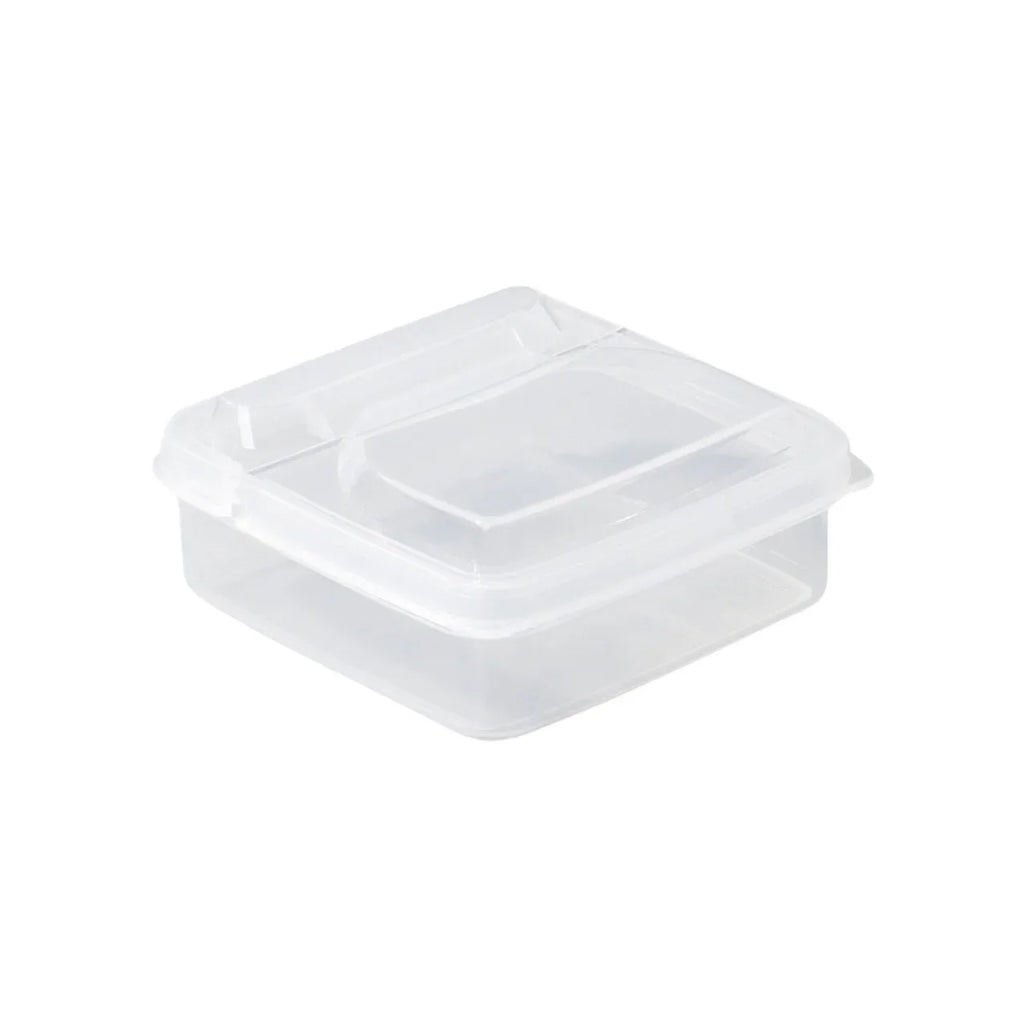 2PC Sliced Cheese Container for Fridge, Clear Plastic Butter Block Cheese Slice Storage Box with Flip Lid for Refrigerator Food