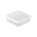 2PC Sliced Cheese Container for Fridge, Clear Plastic Butter Block Cheese Slice Storage Box with Flip Lid for Refrigerator Food