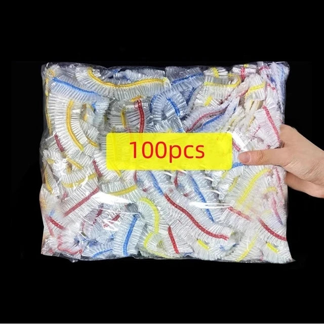 100/50/20pcs Disposable Food Cover Food Grade Fruit Vegetable Storage Bag Elastic Plastic Bag Bowl Cup Kitchen Fresh Keeping Bag