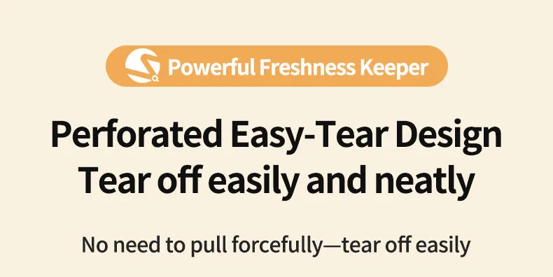 Disposable PE Cling Film With Perforated Cutting Line Extra Thick Strong Clingy Plastic Food Wrap For Refrigerator Fresh Keeping