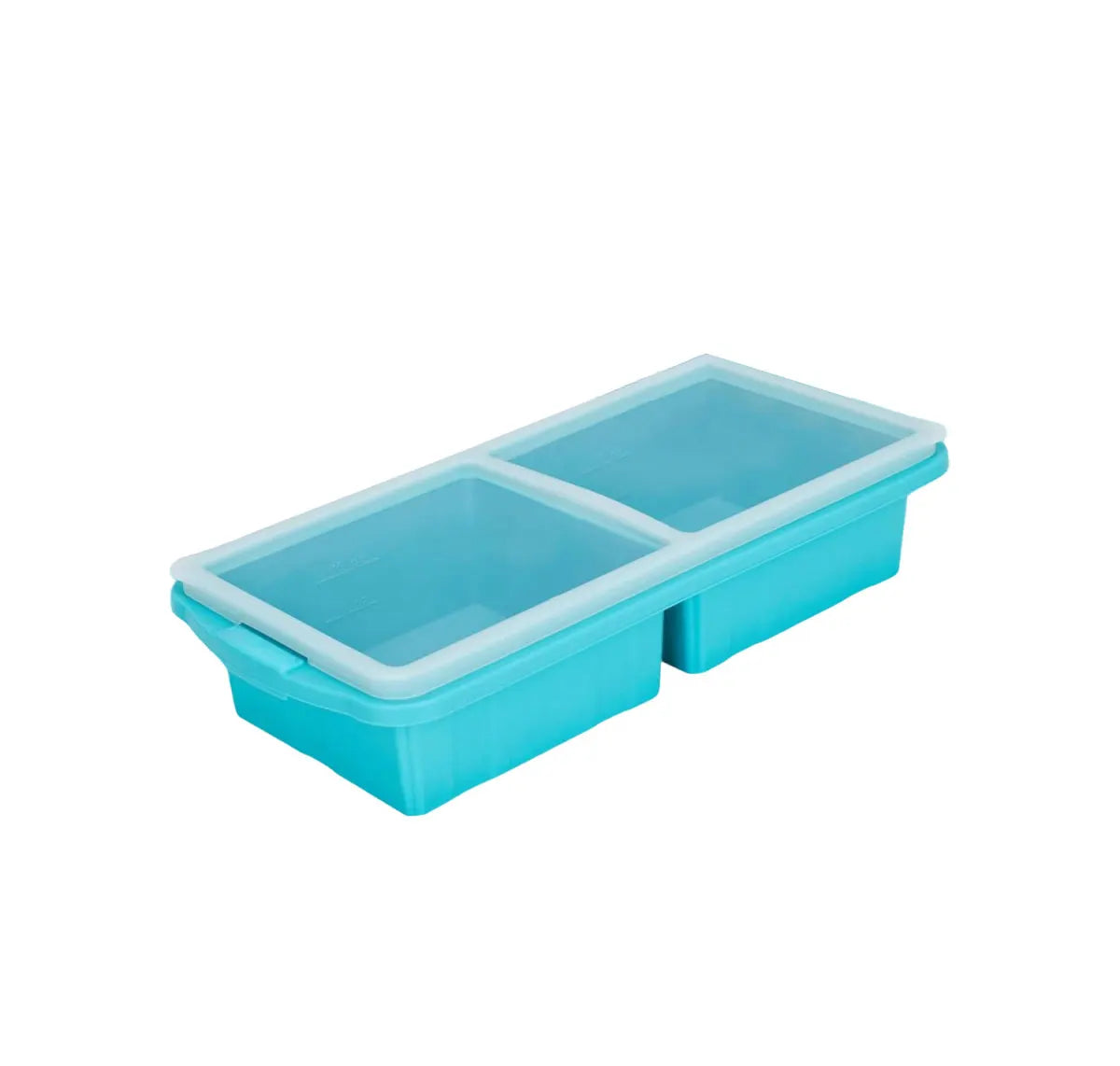 Silicone Freezer Tray With Lid-Soup Freezer Container molds-Extra Large Ice Cube Tray For freezing soup sauces Dishwasher-Safe