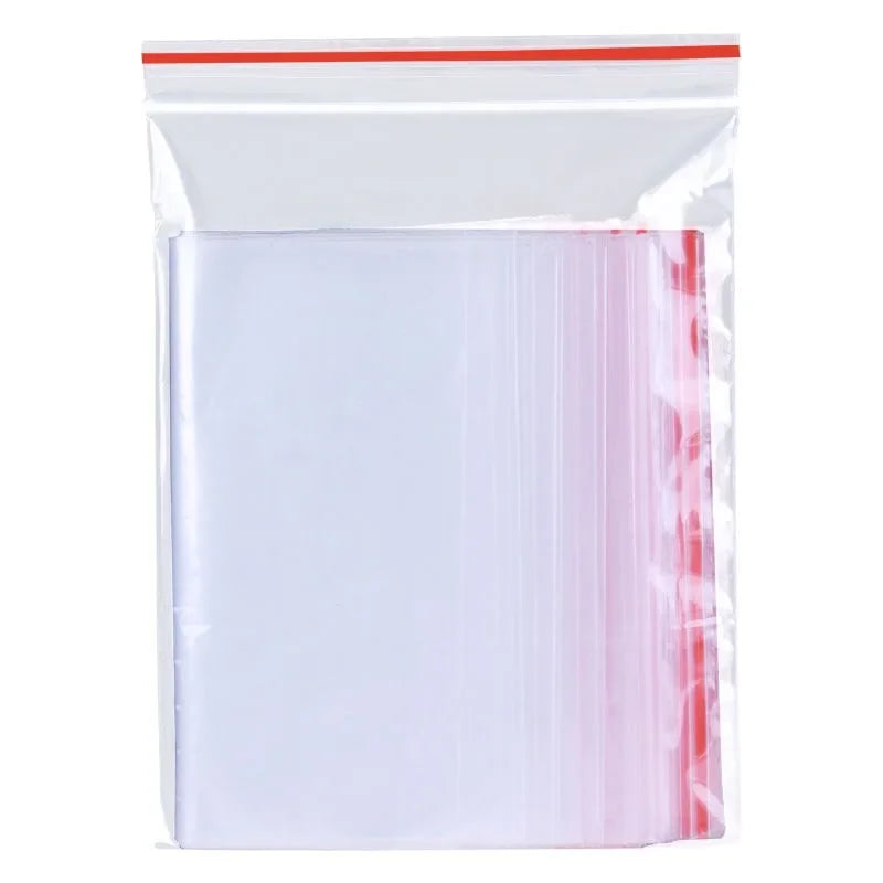 Thickened Zipper Sealed Bags Transparent Plastic Storage Bag for Small Jewelry Food Packing Reclosable Zipper Sealing Bags Pouch