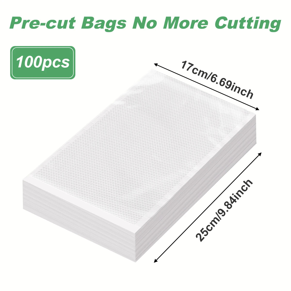 100pcs/lot Kitchen Vacuum Bags for Food Vacuum Sealer Packing Machine Food Storage Bag BPA-Free Kitchen Accessories