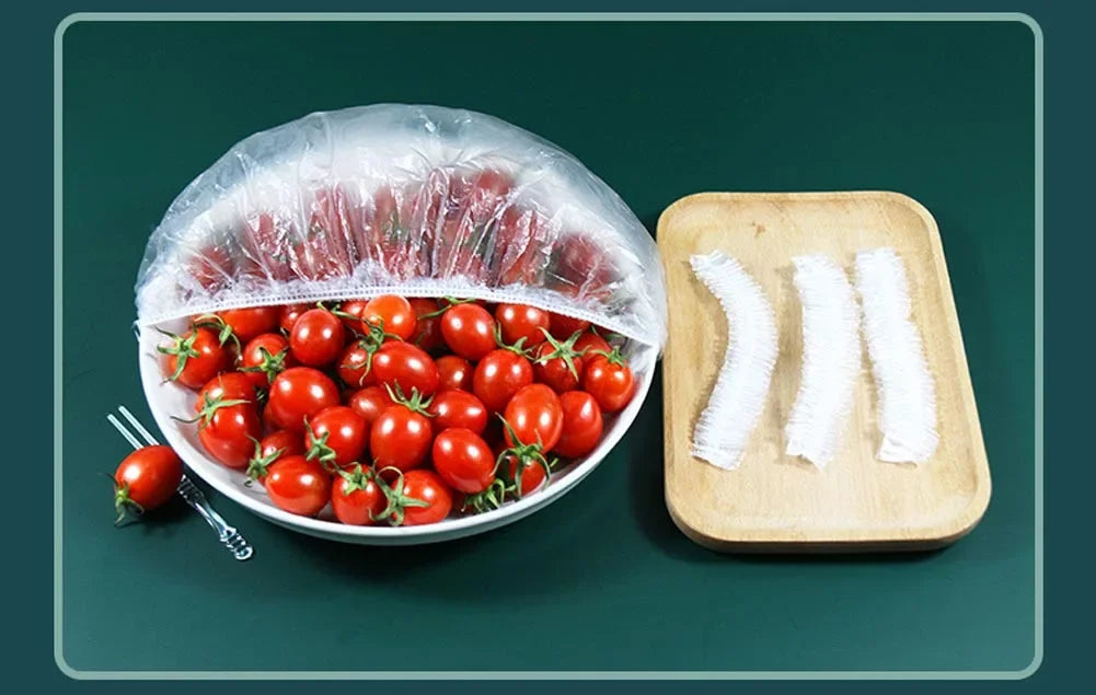 50-500pcs Wrap Disposable Food Cover,Elastic Food Bowl Protective Covers,Fruit Fresh-keeping Plastic Bag,Fruit Vegetable Cover