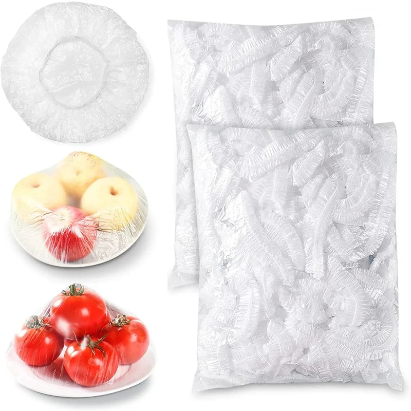 50-500pcs Wrap Disposable Food Cover,Elastic Food Bowl Protective Covers,Fruit Fresh-keeping Plastic Bag,Fruit Vegetable Cover
