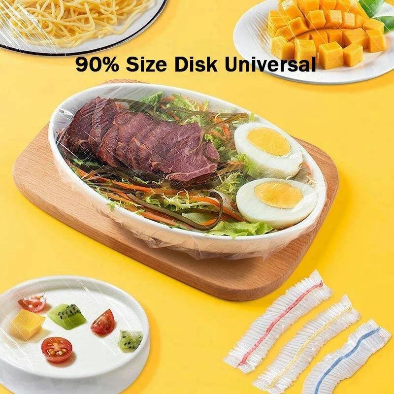 Plastic Food Cover Bags Food Grade Fresh-keeping Transparent Packaging Bag Reusable Wrap Kitchen Disposable Colorful Cling Film