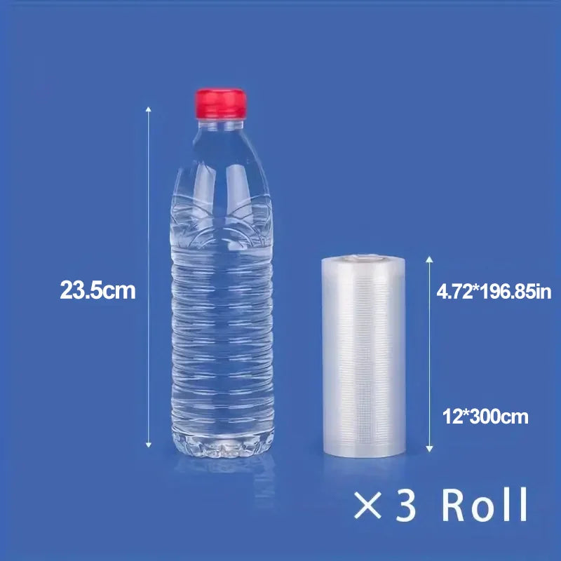3 rolls vacuum seal bags: upgraded fresh-keeping for food storage, fridge organizing, microwave use & vacuum storage. Food prese