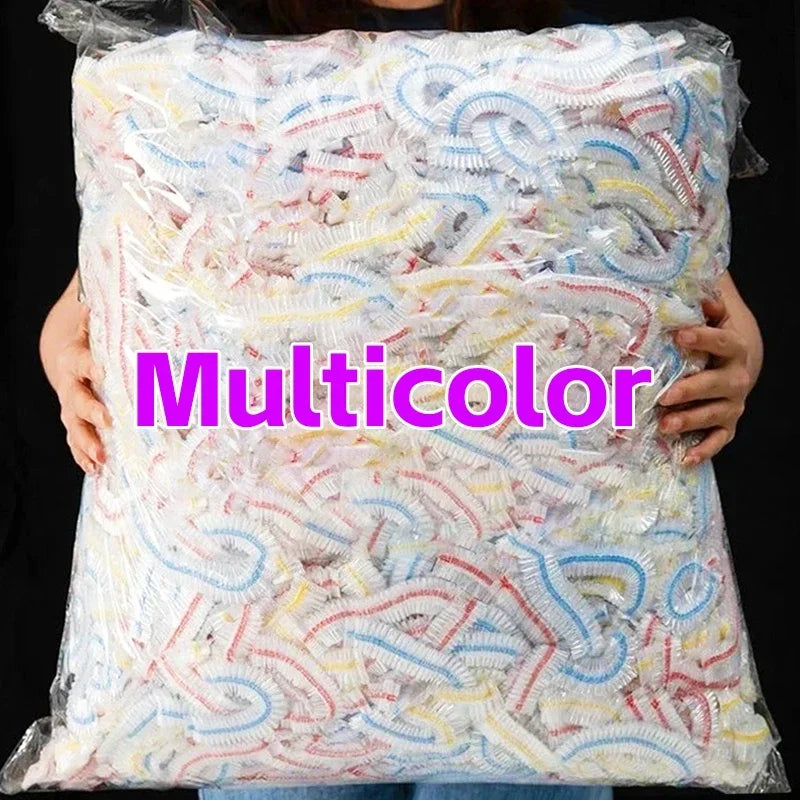 500/10PCS Food Cover Disposable Transparent Food Lids Plastic Wraps Fresh-keep Bags for Home Kitchen Storage Elastic Bowl Cover