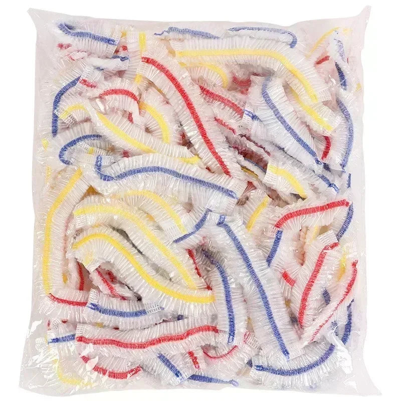 Colorful Disposable Food Cover Plastic Elastic Wrap Bags for Fruit Vegetable Fresh-keeping Bag Reusable Saran Wrap