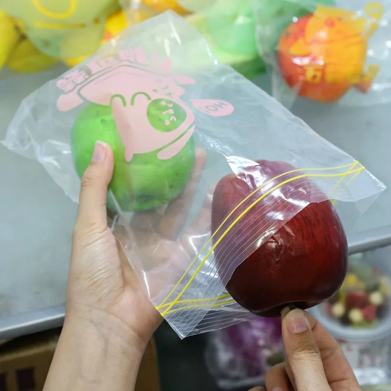 Multi-Size Food Storage Bags Kitchen Food Organizer Pouch Reusable Zip Fresh-keeping Bag Food Freezing Preservation Sealed Bags