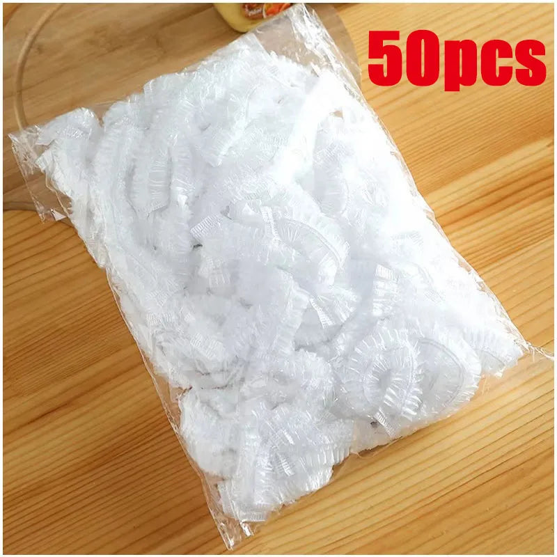 50-500pcs Wrap Disposable Food Cover,Elastic Food Bowl Protective Covers,Fruit Fresh-keeping Plastic Bag,Fruit Vegetable Cover
