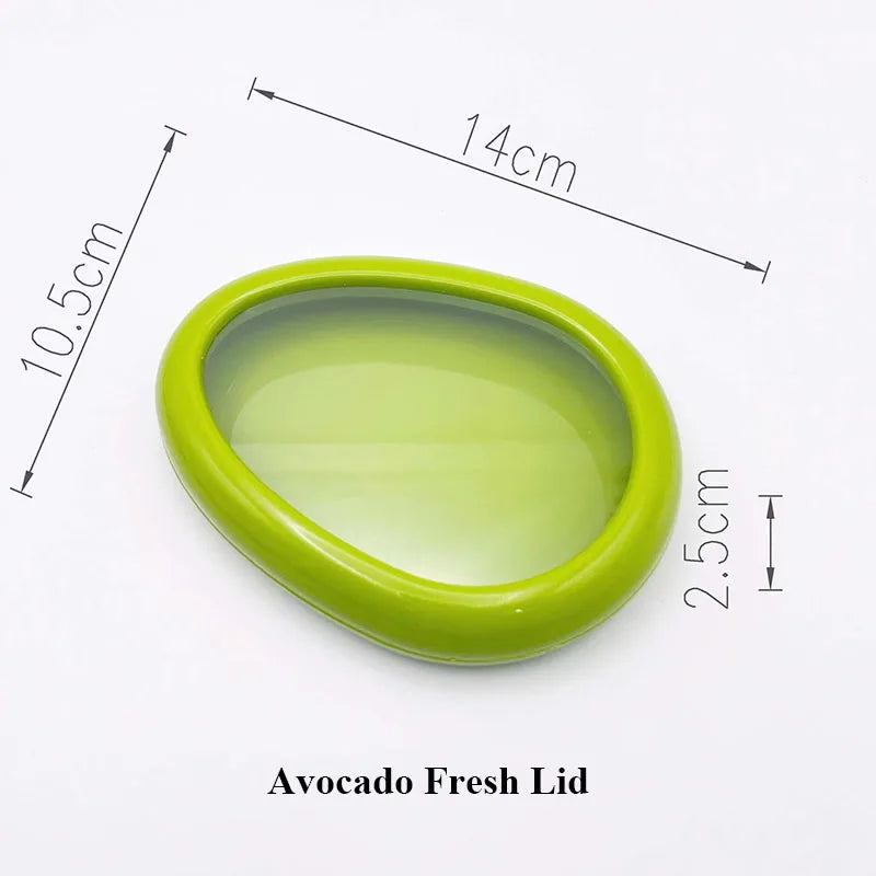 Fruit Vegetable Airtight Fresh Storage Box Lemon Tomato Avocado Preservation Seal Cover Transparent Reusable Kitchen Tools