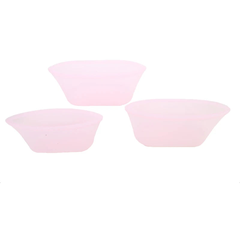3PCS Silicone Food Storage Bag Reusable Stand Up Zip Leakproof Containers Fresh Wrap Ziplock