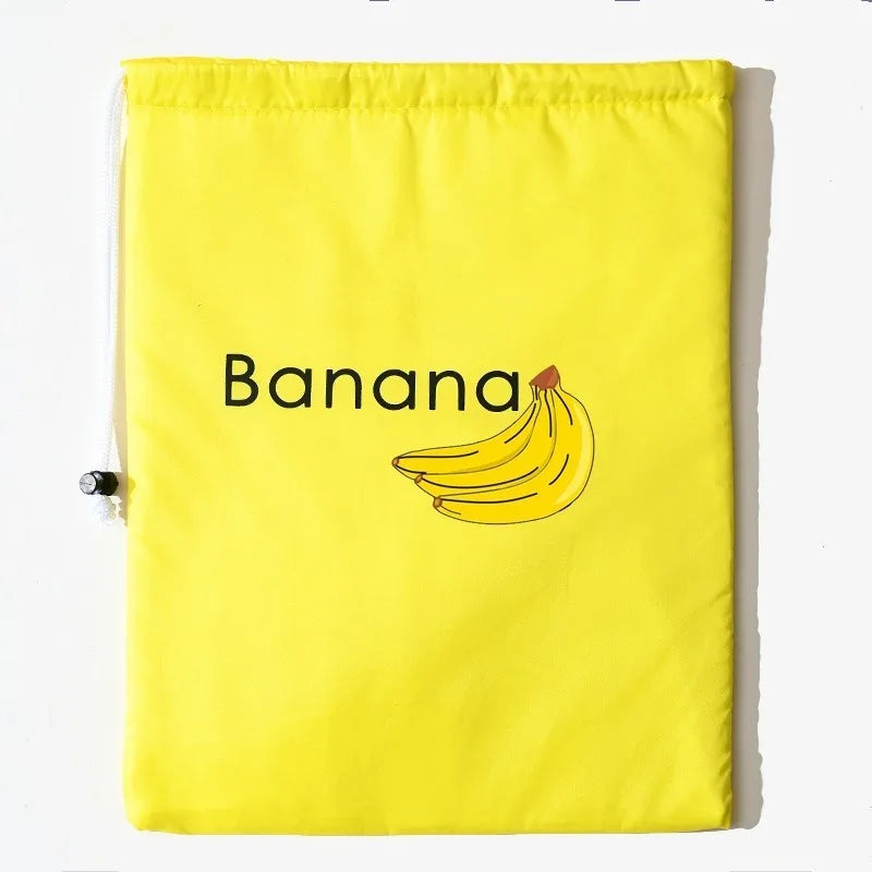 Preservation Storage Bags For Fruits Vegetables Fresh Keeping Reusable Drawstring Banana Bundle Pocket Lettuce Organizer