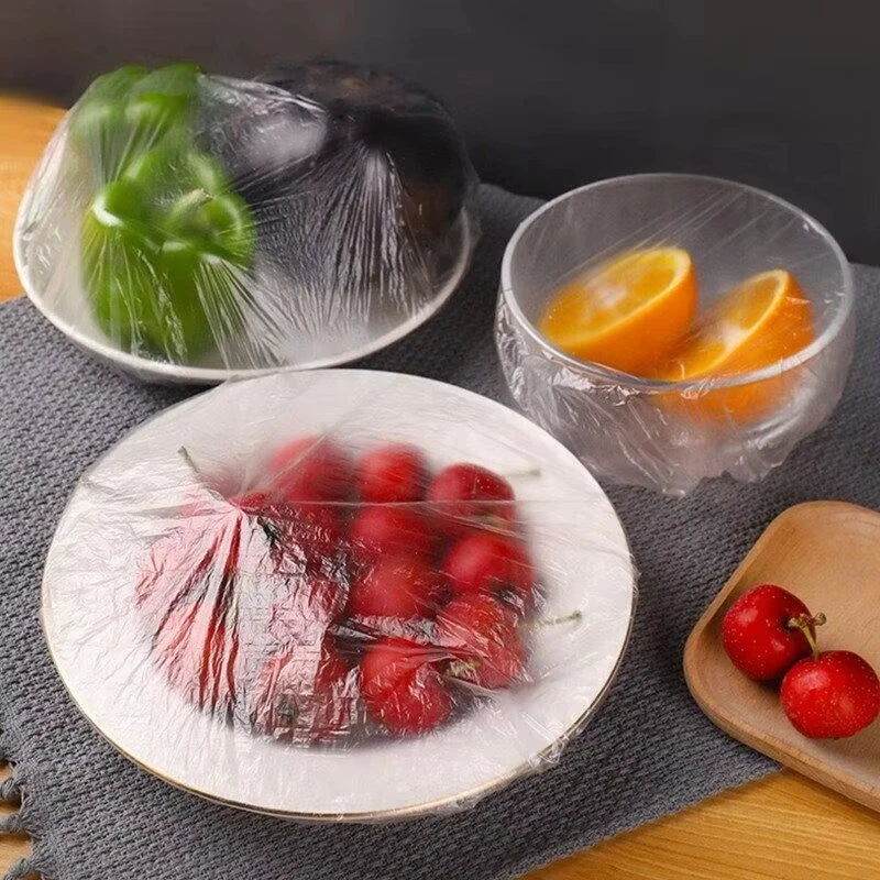 Disposable Food Cover Food Grade Plastic Elastic Food Lids Wrap Bags Refrigerator Fresh-keep Bag For Fruit Vegetable