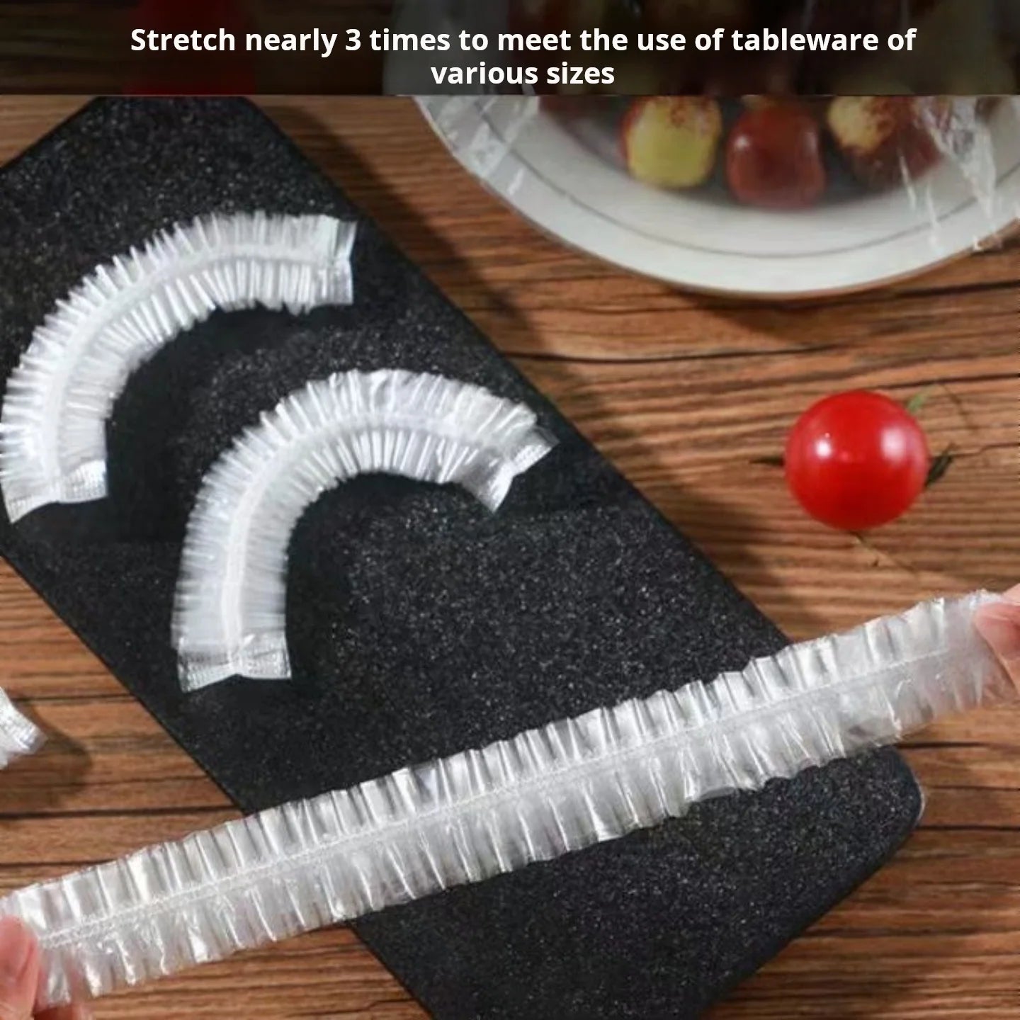 Disposable Food Cover Food Grade Plastic Elastic Food Lids Wrap Bags Refrigerator Fresh-keep Bag For Fruit Vegetable