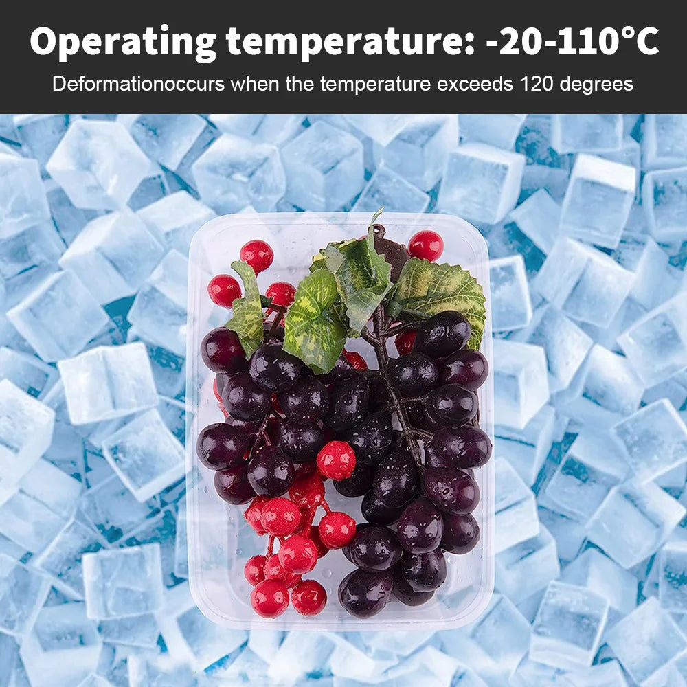 Reusable Takeaway Food Containers Plastic Rectangular 500ml 650ml 750ml 1000ml disposable containers, clear reusable lunch box