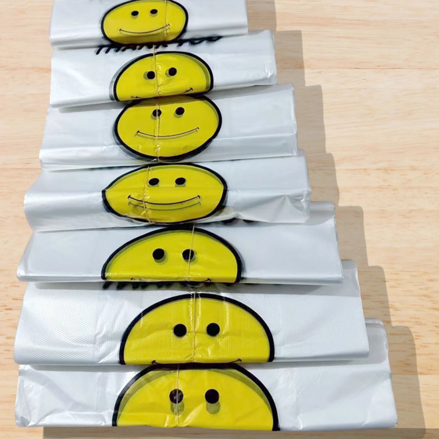 50Pcs Plastic Bag 3 Sizes Food Storage Bags with Handle supermarket Grocery Shopping Useful Shopping Bag Kitchen Storage Basket