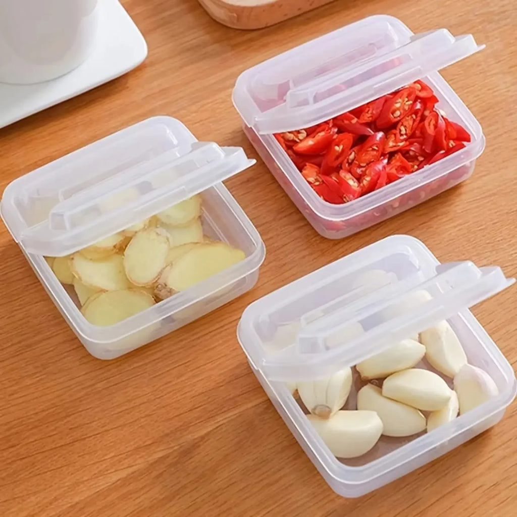 2PC Sliced Cheese Container for Fridge, Clear Plastic Butter Block Cheese Slice Storage Box with Flip Lid for Refrigerator Food