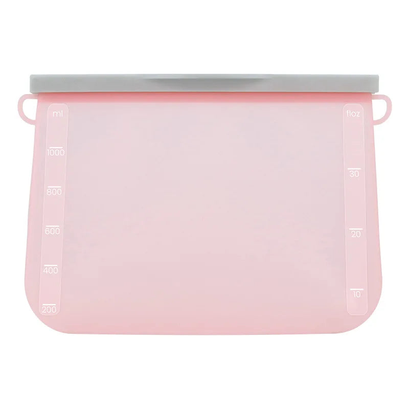 Reusable Silicone Food Storage Bags Thickened Airtight Seal Anti-Odor For Vegetable Fruit Snack Portable Storage Bags