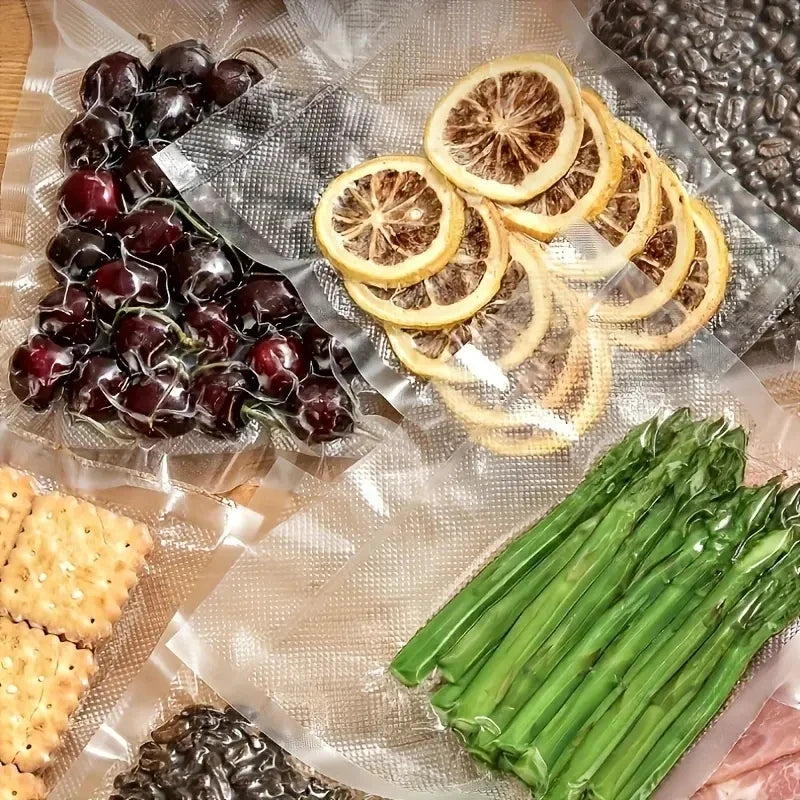 3 rolls vacuum seal bags: upgraded fresh-keeping for food storage, fridge organizing, microwave use & vacuum storage. Food prese