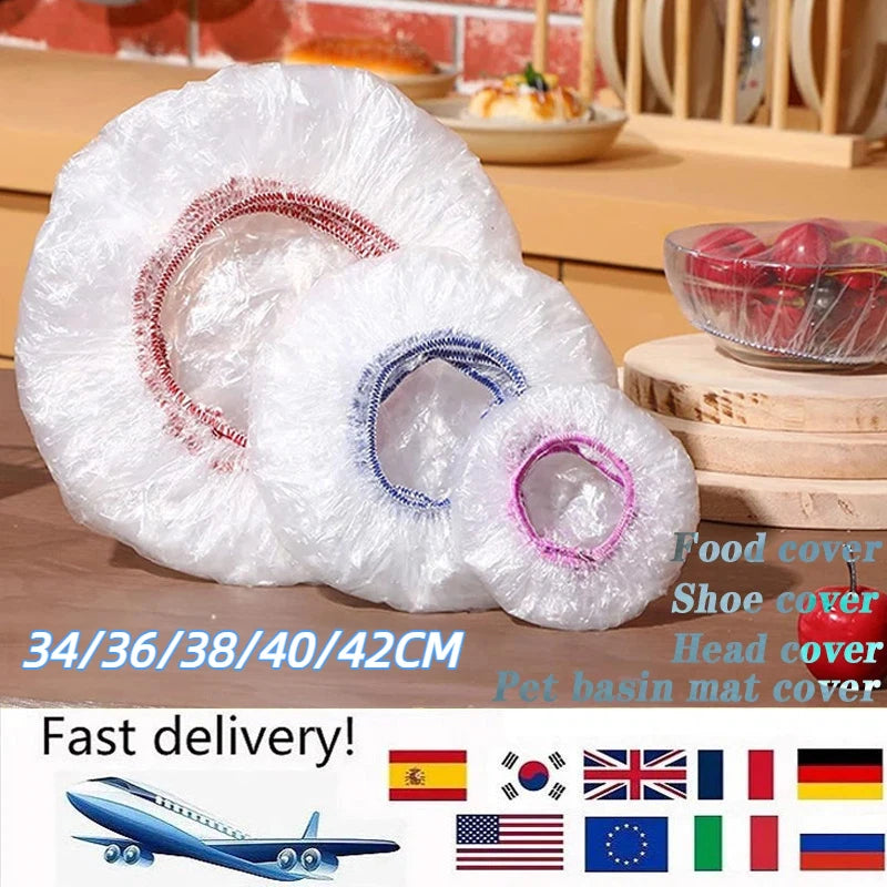 Food cover bags kitchens accessories nylon cover with rubber for food storage bags kitchen storage boxes food cover disposable