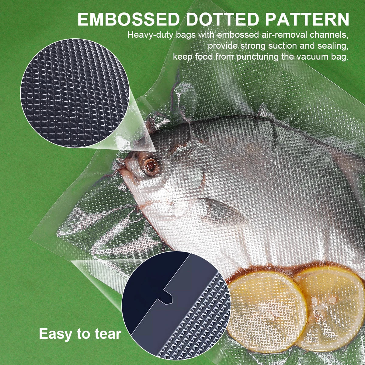 100pcs/lot Kitchen Vacuum Bags for Food Vacuum Sealer Packing Machine Food Storage Bag BPA-Free Kitchen Accessories