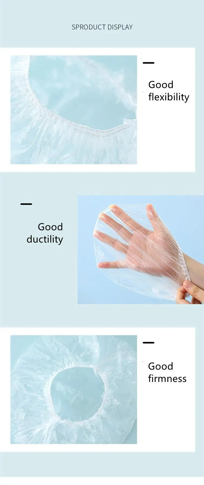 Disposable Food Cover Food Grade Plastic Elastic Food Lids Wrap Bags Refrigerator Fresh-keep Bag For Fruit Vegetable