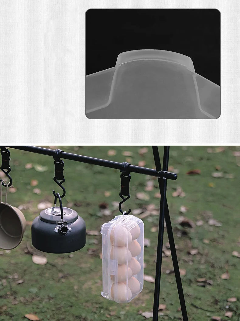 Portable Shockproof Eggs Box 4/8 Grids Storage Container Egg Holder Transparent Kitchen Organizer for Outdoor Camping Picnic