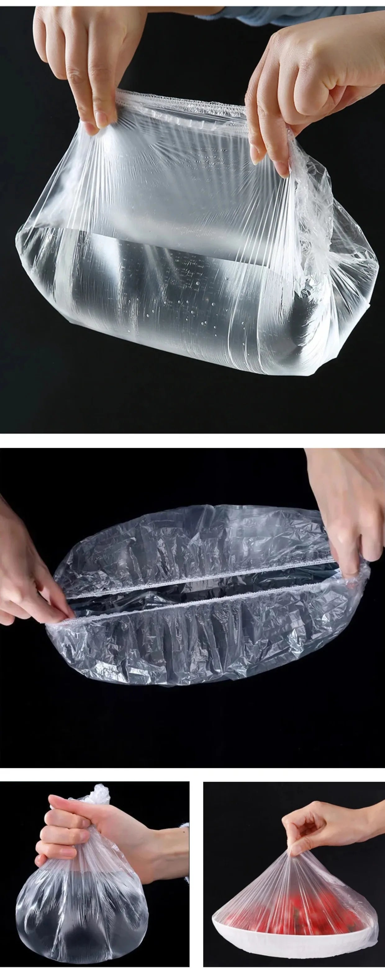 Reusable Disposable Food Cover Plastic Wrap Durable Elastic Food Lids for Bowls Elastic Plate Covers For Kitchen Food Saver Bag