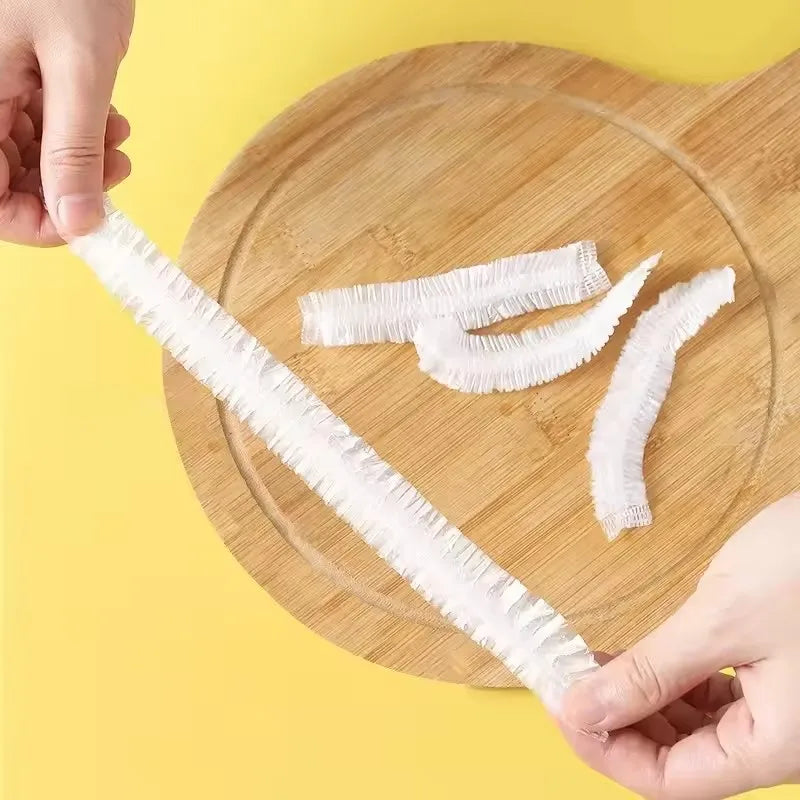 Reusable Disposable Food Cover, Plastic Wrap, Durable Elastic Lids for Bowls, Elastic Plate Covers for Kitchen Food Saver Bag