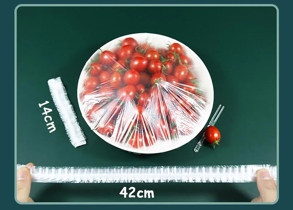 50-500pcs Wrap Disposable Food Cover,Elastic Food Bowl Protective Covers,Fruit Fresh-keeping Plastic Bag,Fruit Vegetable Cover