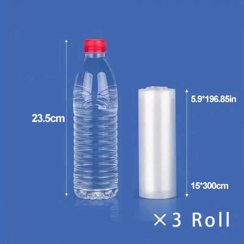 3 rolls vacuum seal bags: upgraded fresh-keeping for food storage, fridge organizing, microwave use & vacuum storage. Food prese