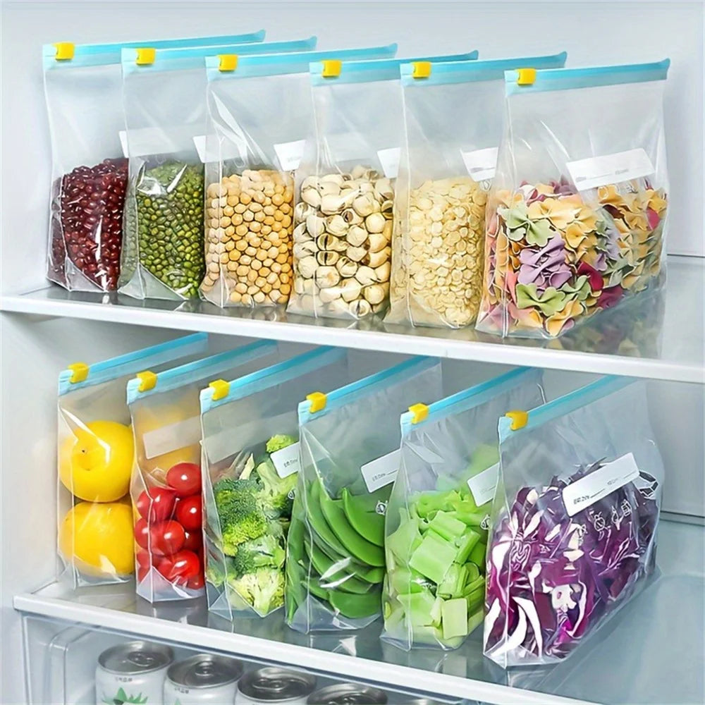 Food Storage Bags BPA-free Freezer Bags Leak-proof Reusable Fresh Bag Ziplock Storage Bags Seal Bags