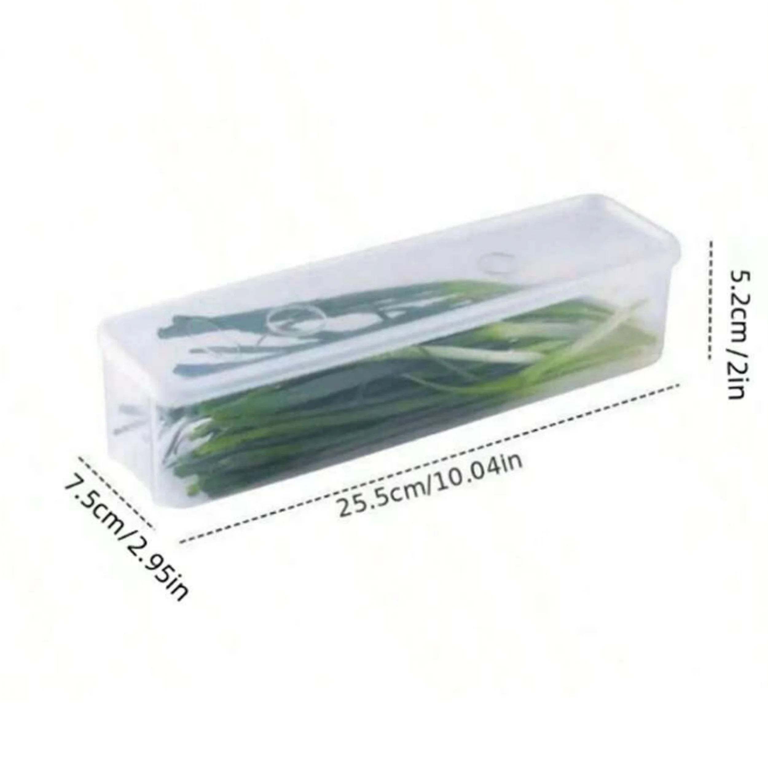 1/2/4Pcs Refrigerator Storage Boxes With Lid Plastic Fresh Keeping Box Kitchen Scallions Cilantro Eggs Noodles Sealed Container