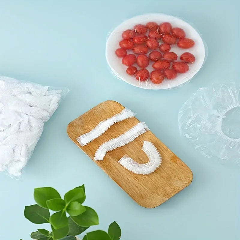 Reusable Disposable Food Cover Plastic Wrap Durable Elastic Food Lids for Bowls Elastic Plate Covers For Kitchen Food Saver Bag