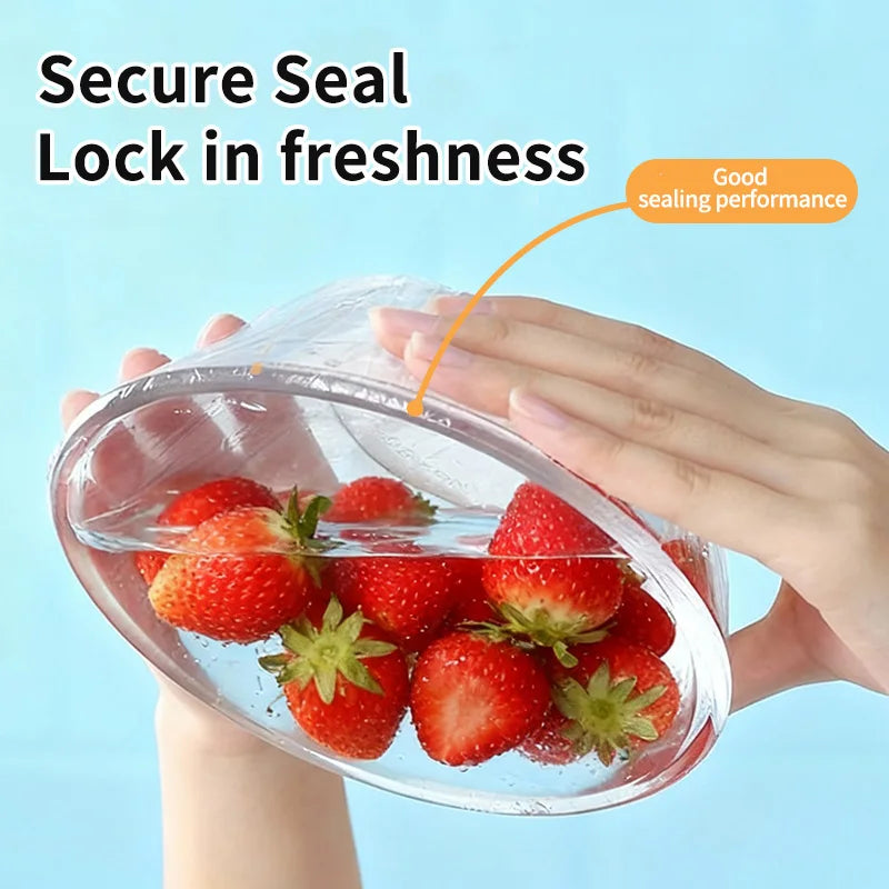 Disposable PE Cling Film With Perforated Cutting Line Extra Thick Strong Clingy Plastic Food Wrap For Refrigerator Fresh Keeping