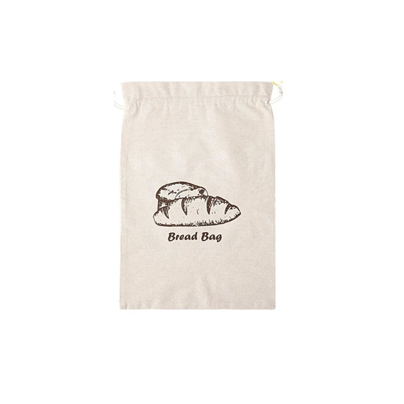Natural Linen Bread Bag Reusable Drawstring Bag For Loaf Artisan Bread Storage Bag Food Storage Bag Bread Storage Bag Bread Bag