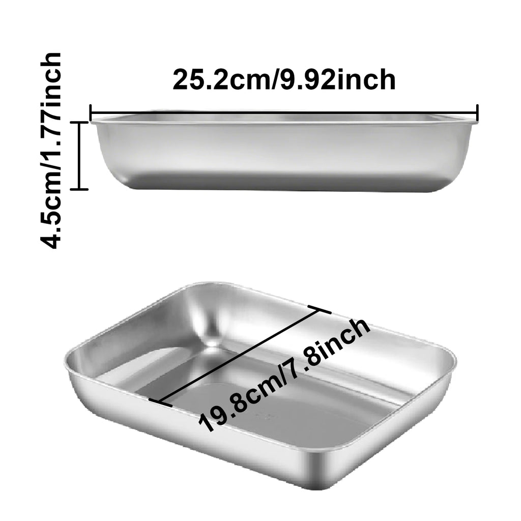 6pcs Stainless Steel Food Storage Container Large Capacity Suitable for Vegetables Fruits Fresh Meat and Various Foods