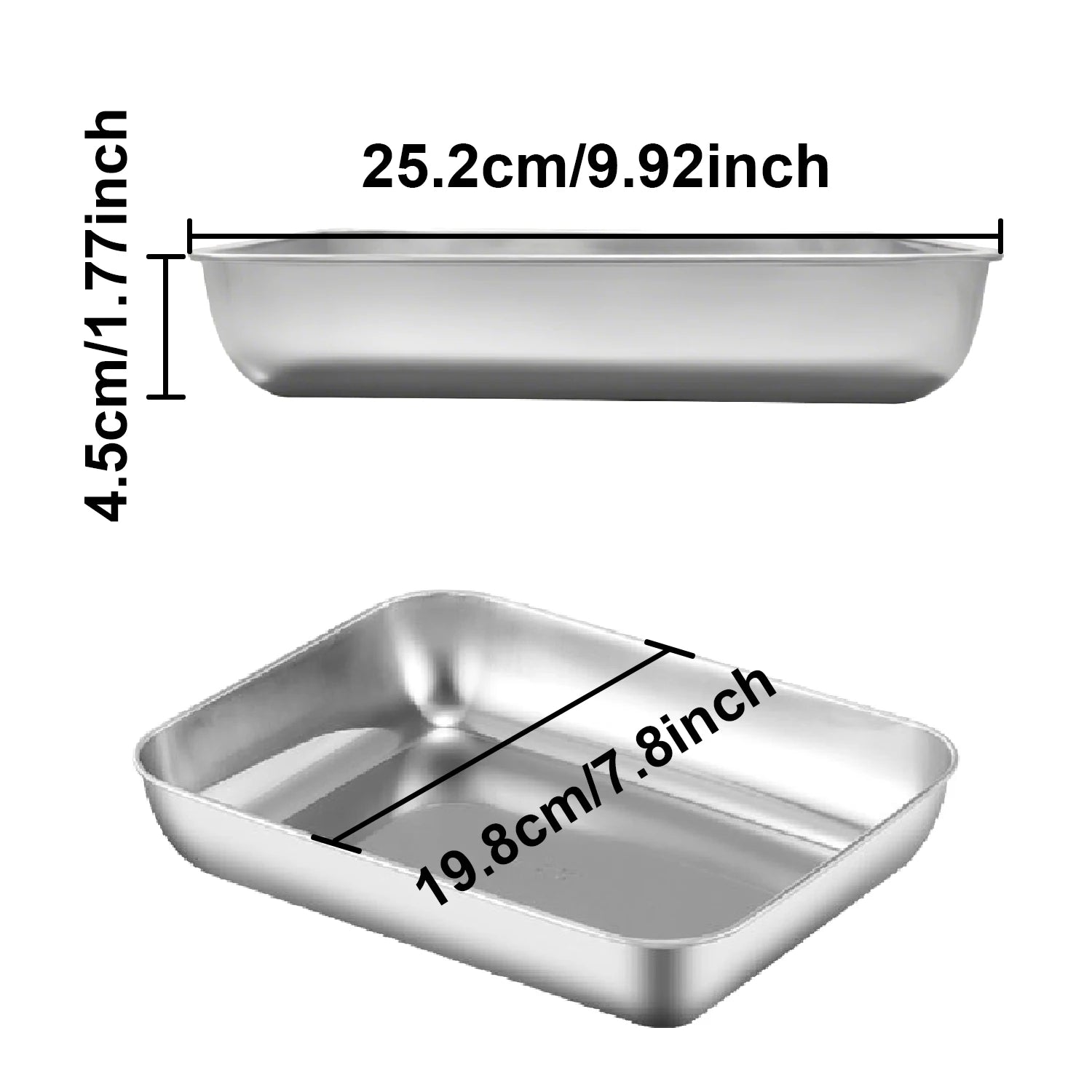6pcs Stainless Steel Food Storage Container Large Capacity Suitable for Vegetables Fruits Fresh Meat and Various Foods
