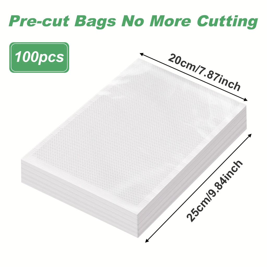 100pcs/lot Kitchen Vacuum Bags for Food Vacuum Sealer Packing Machine Food Storage Bag BPA-Free Kitchen Accessories