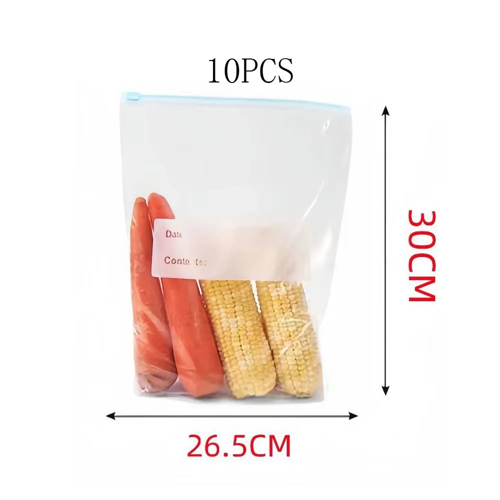 Food Storage Bags BPA-free Freezer Bags Leak-proof Reusable Fresh Bag Ziplock Storage Bags Seal Bags
