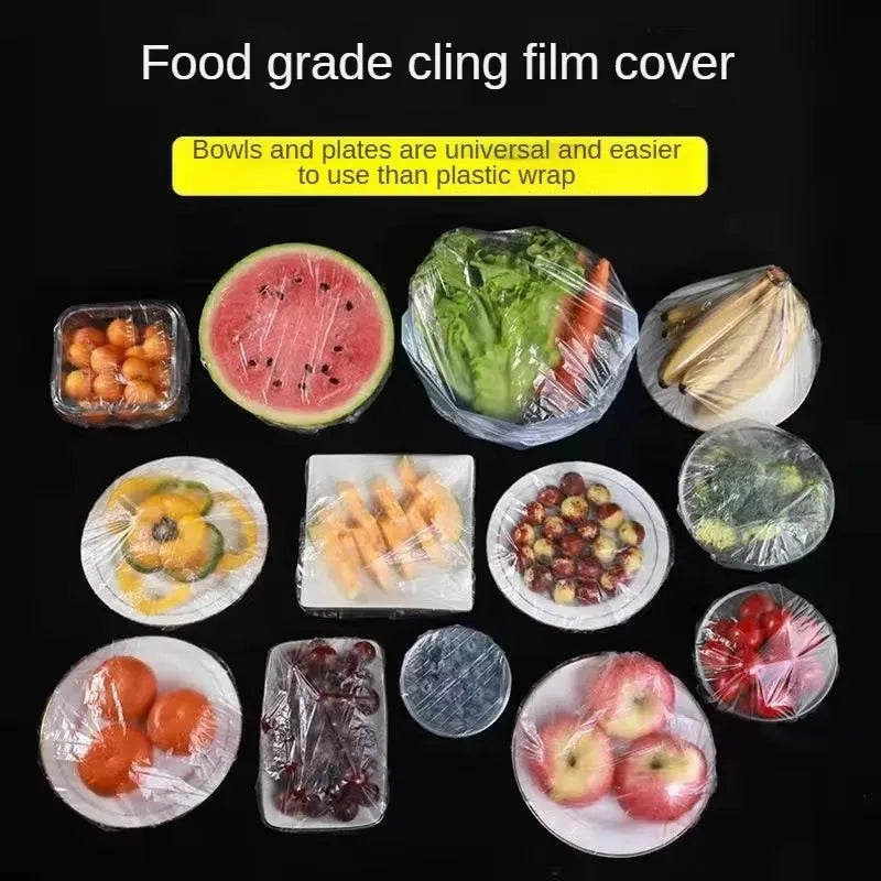 Reusable Disposable Food Cover Plastic Wrap Durable Elastic Food Lids for Bowls Elastic Plate Covers for Kitchen Food Saver Bag