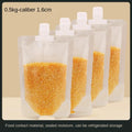 4Pcs Sealed Bags Set Grain Sugar Storage Pouch Kitchen Airtight Containers Bags Food Grade Large Diameter Sealed Pouch Household